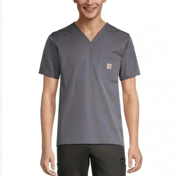 Carhartt Force Chest Pocket Scrub Top short sleeve S - Picture 1 of 5